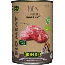 Biofood Organic 100% rundvlees 400 gram blik